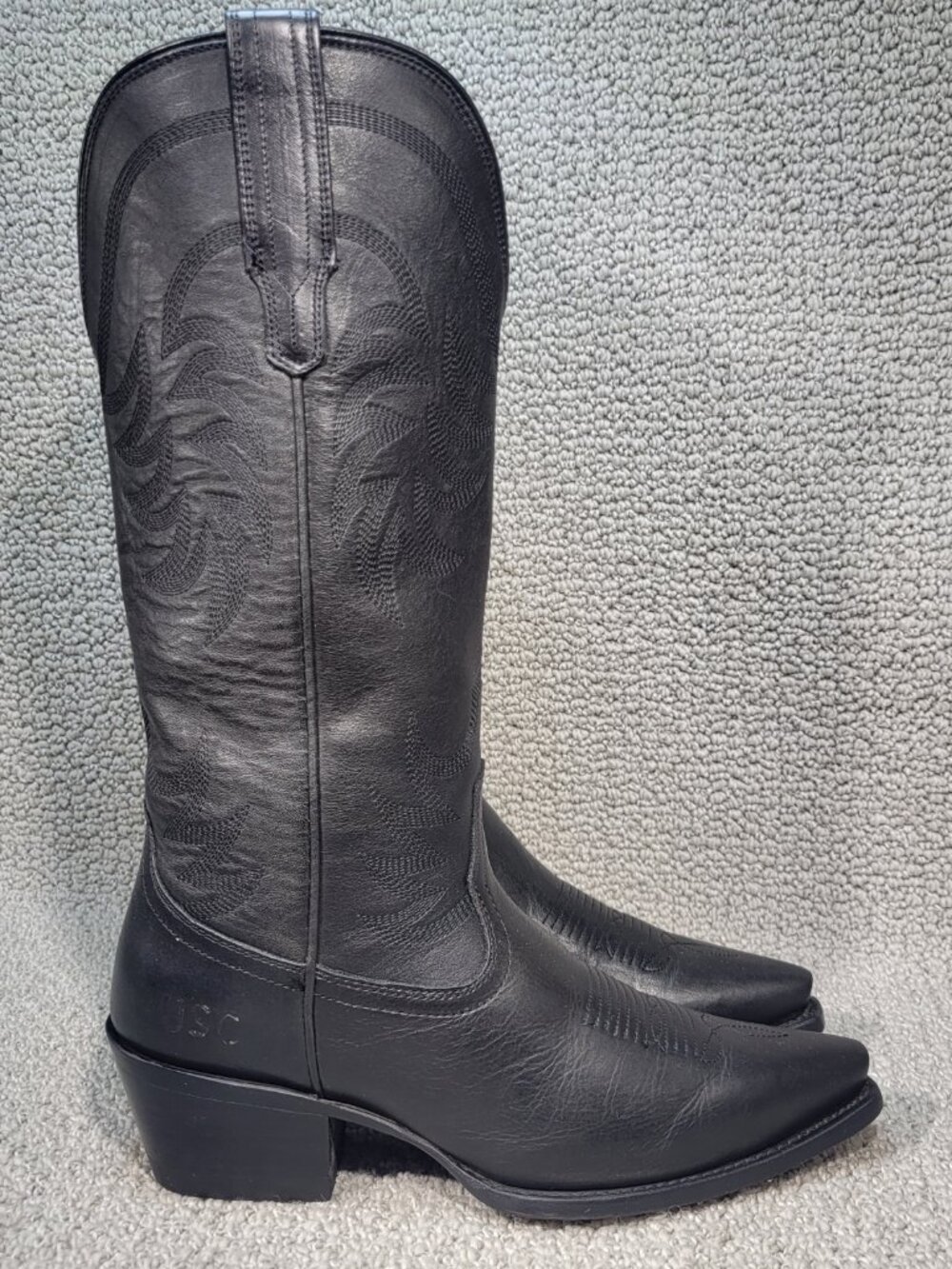 Tecovas The Annie Women's US Size 8B Midnight Cowhide Cowgirl Boots - Picture 4 of 11
